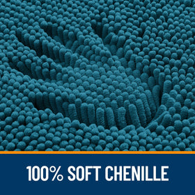 OLANLY absorbent rug highlights dense chenille that soaks up water efficiently.