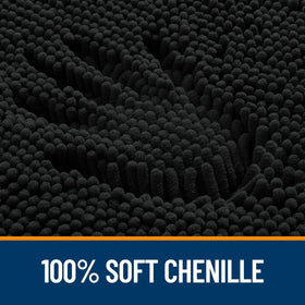 OLANLY dense chenille rug dries feet quickly and reduces wet spots