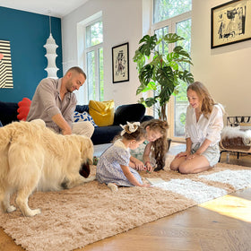 OLANLY area rug care-friendly with cold machine wash option