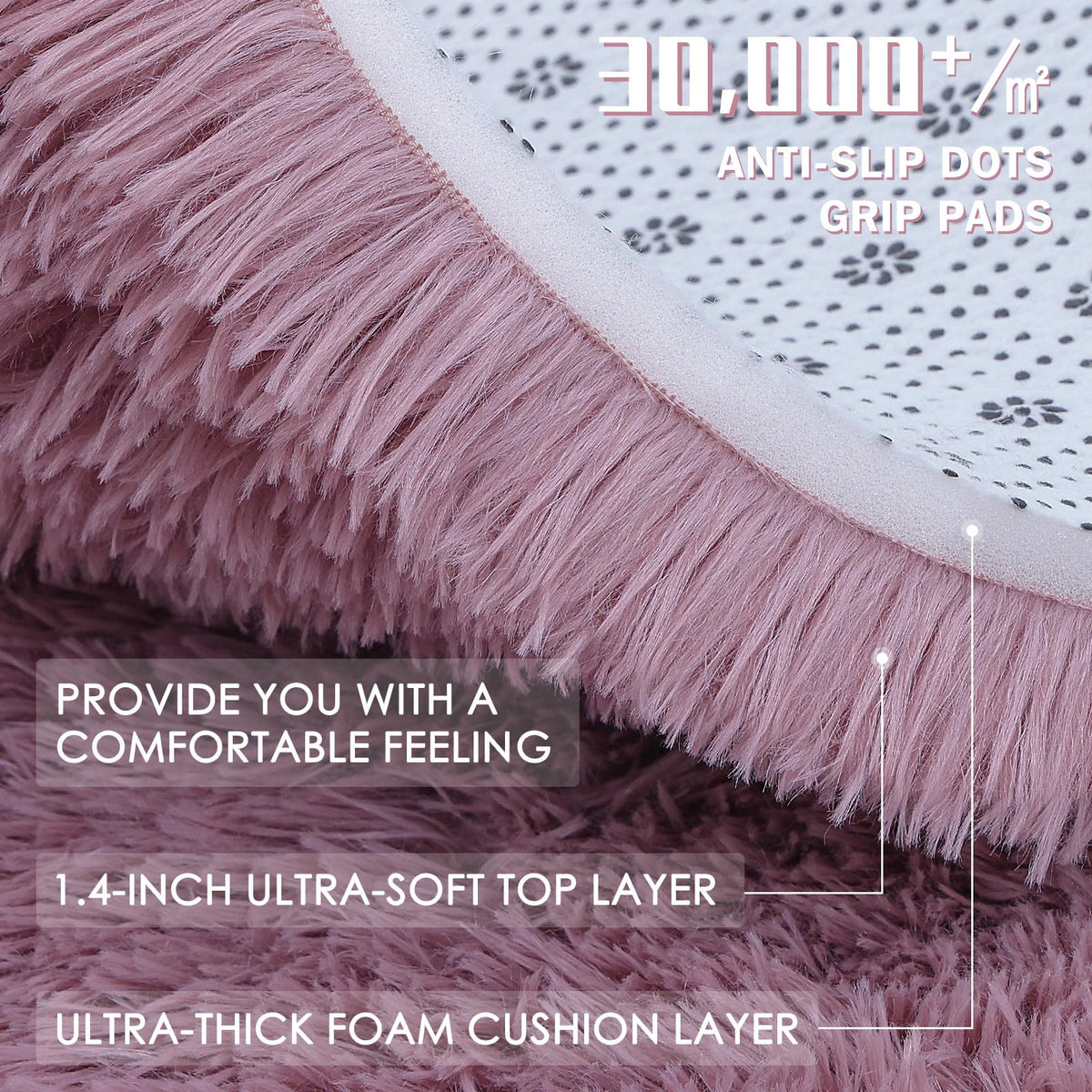 OLANLY area rug easy care line dry after washing for quick refresh.