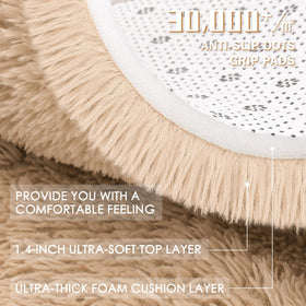 OLANLY area rug nursery tummy-time softness supports baby playtime