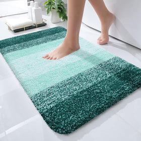 OLANLY bath mat with soft-pile texture for plush comfort and warm feet