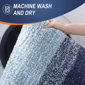 OLANLY bath mat coordinates with bathroom decor for cohesive look.