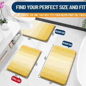 OLANLY bath mat demonstrates quick-dry absorbency to keep floors dry.