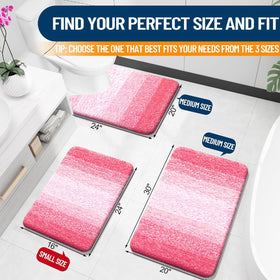 OLANLY bath mat-absorbent-microfiber soaks up water to keep floors dry
