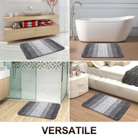 OLANLY bath mat coordinates with matching decor for a cohesive look.