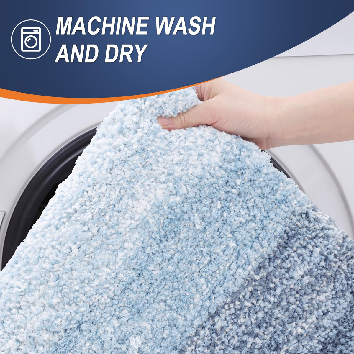 OLANLY bath mat in a bathroom setting complements modern decor.