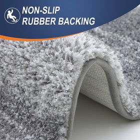 OLANLY bath mat quick-dry design speeds moisture evaporation after use.