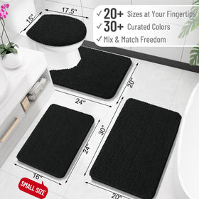 OLANLY soft chenille bath mat absorbs moisture and keeps floors dry