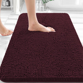 OLANLY bath rug plush chenille provides cozy warmth for tired feet