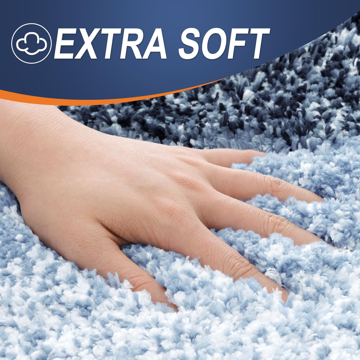 OLANLY bath rug moisture-absorption in action after shower.