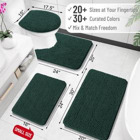 OLANLY absorbent dense chenille rug soaks up water quickly