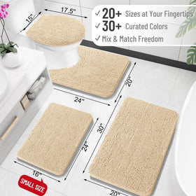 OLANLY absorbent dense chenille rug soaks up water fast, keeping floors dry.