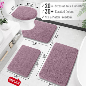 OLANLY rug with dense chenille that absorbs moisture effectively