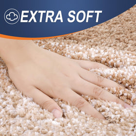 OLANLY bath rug featuring ultra-absorbent fibers that dry quickly after use.