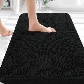 OLANLY bath rug chenille-soft offers ultra-soft comfort for cozy feet.