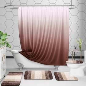 OLANLY bath rug placed in front of sink adds warmth and support.
