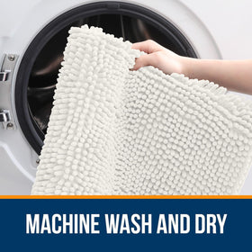 OLANLY machine-washable bath mat for easy care and reuse