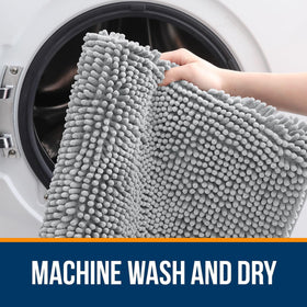 OLANLY machine-washable rug cleans easily for a fresh look.