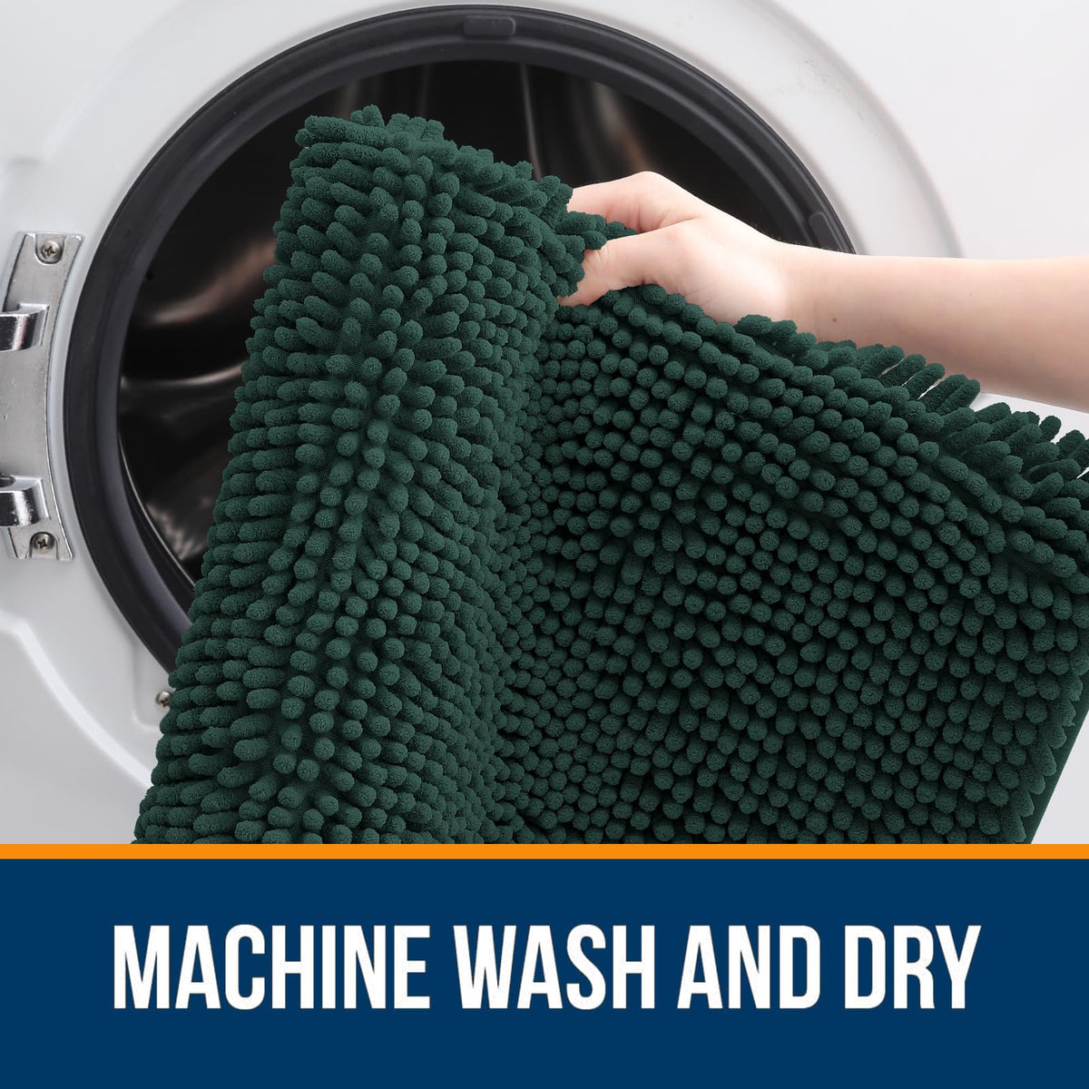 OLANLY machine-washable rug remains easy to refresh