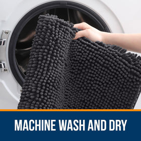 OLANLY bath rug machine-washable for easy care and long-lasting softness