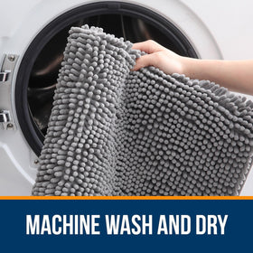 OLANLY bath rug offers multi-purpose comfort for baths, sinks, or vanity areas.