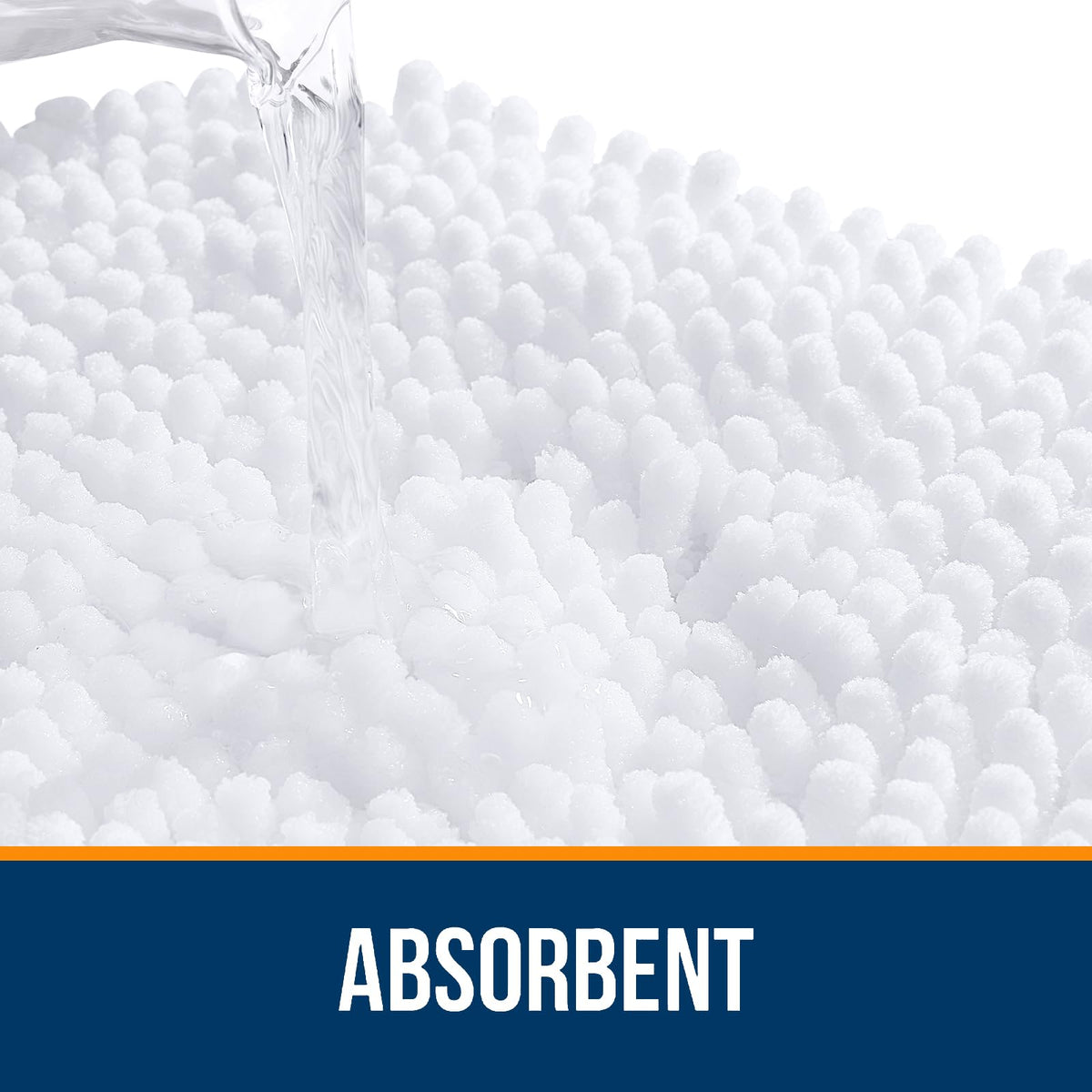 OLANLY bath rug quick-dry fabric dries fast, reducing dampness between uses.