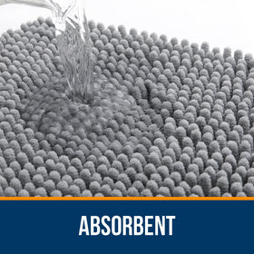 OLANLY quick-dry, fade-resistant mat designed for easy machine washing