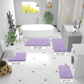 OLANLY lavender rug decor-friendly accent for bathrooms and guest spaces.