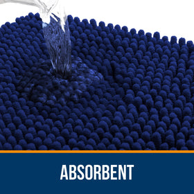 OLANLY bath rug rubber-backing-stability keeps the mat in place.