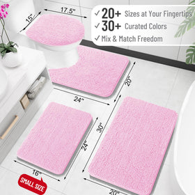 OLANLY bath rug ultra-absorbent chenille soaks up water quickly