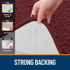 OLANLY rug is machine-washable and durable for busy homes.
