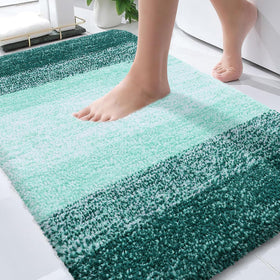 OLANLY bath mat with soft pile for luxurious foot comfort after shower