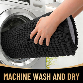 OLANLY bath mat ready for machine wash and quick dry
