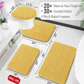 OLANLY bathroom rug 30x20 absorbs water and reduces wet footprints