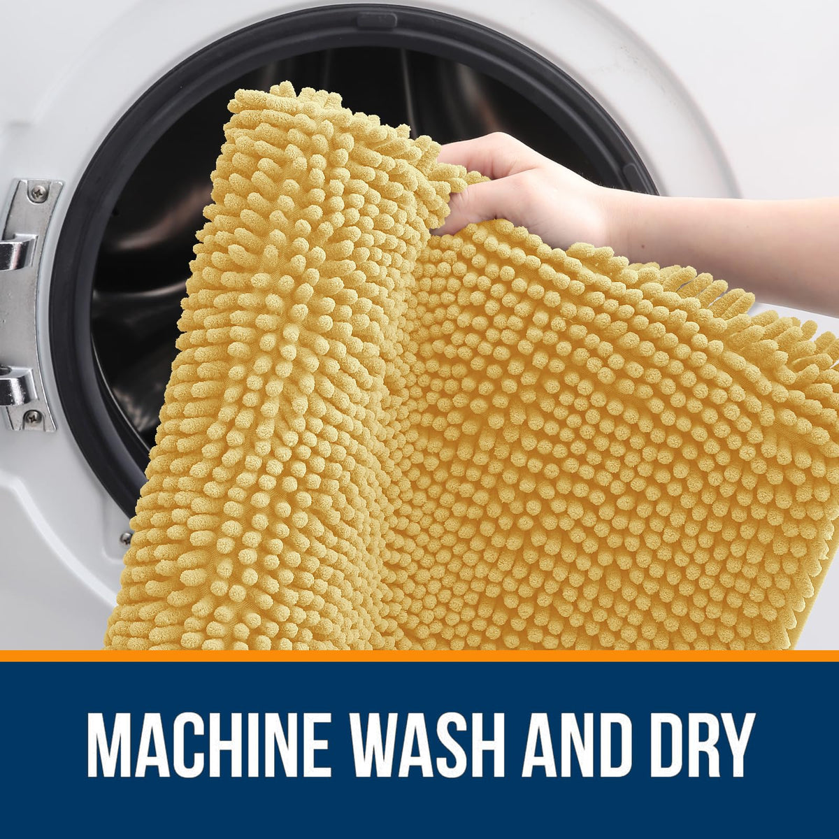 OLANLY machine-washable rug simplifies cleaning and refreshes daily use