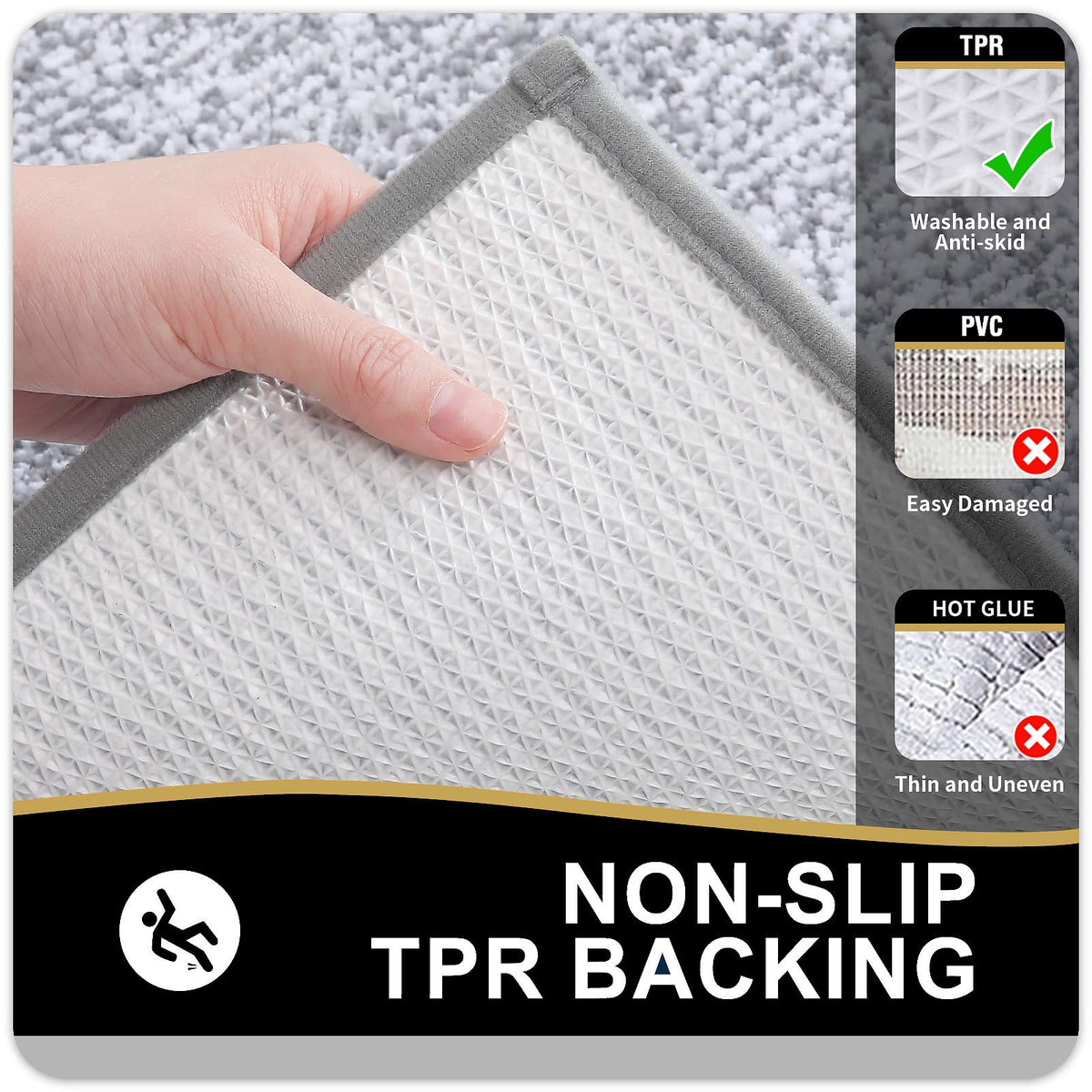 OLANLY 36x24 rug dries quickly after showers and baths