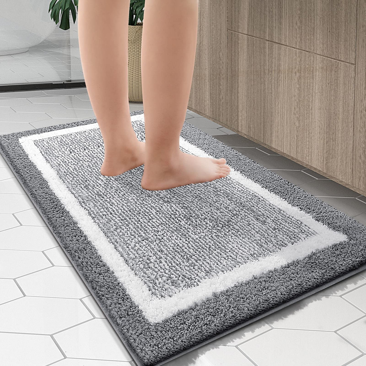 OLANLY rug suits front of sinks, showers, or tubs