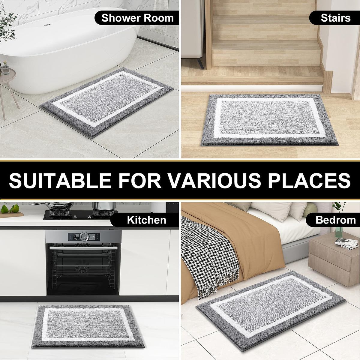 OLANLY bath mat stays vibrant after washing and dry cycles