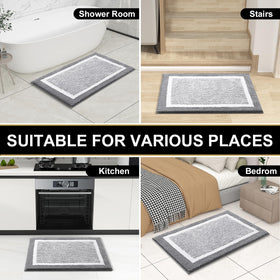 OLANLY bath mat stays vibrant after washing and dry cycles