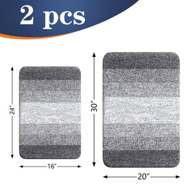 OLANLY bath rug TP-rubber-back provides durable non-slip support.