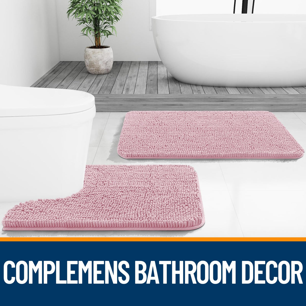 OLANLY bathroom rug dries floors fast, reducing slip risks.