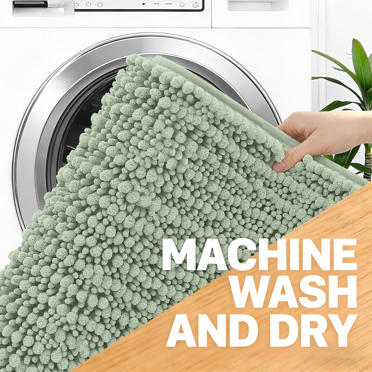 OLANLY machine washable rug remains soft after washes