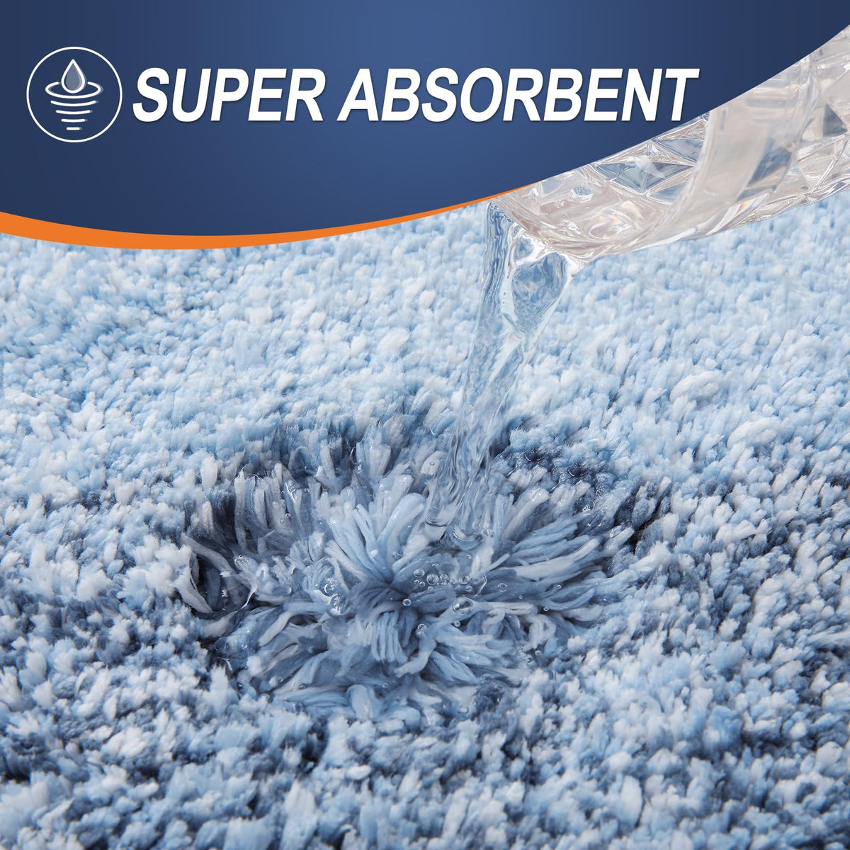 OLANLY rug features TP rubber backing to help prevent slips