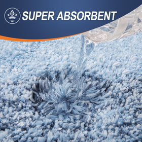 OLANLY rug features TP rubber backing to help prevent slips