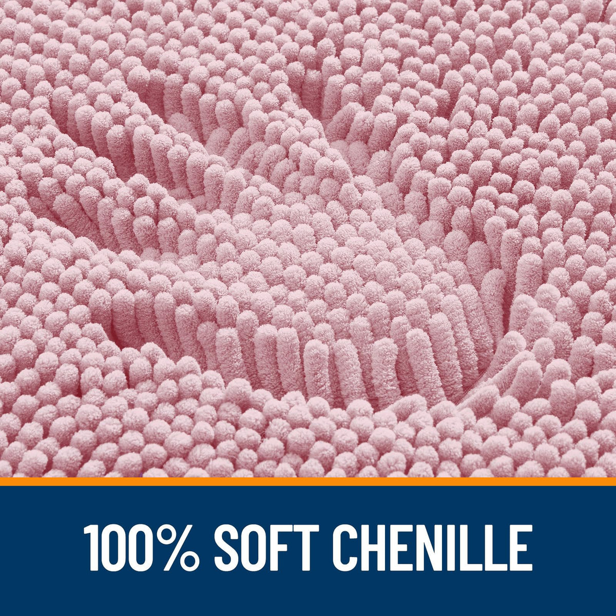 OLANLY bathroom rug quick-drying fade-resistant fibers stay vibrant over time.