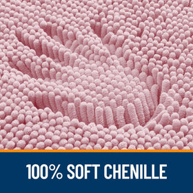 OLANLY bathroom rug quick-drying fade-resistant fibers stay vibrant over time.