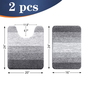 OLANLY close-up of rug texture, ultra-soft microfiber for cozy feet.