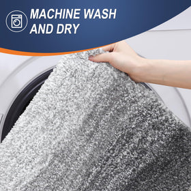 OLANLY deep-pile design traps moisture for quick drying.