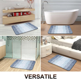 OLANLY bathroom rug set decor blue adds style and comfort to bathrooms